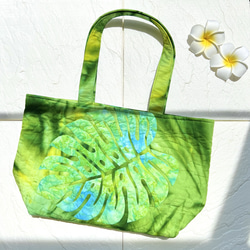 ハワイアンキルト　モンステラ葉デザイントートバッグ 楽天市場】ハワイアンキルトバッグ ハワイアンキルト バッグ
