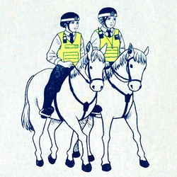騎馬警官のトートバッグ 3枚目の画像