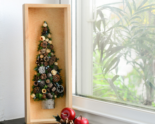 木の実たちのクリスマスツリー その他インテリア雑貨 HummingBird1014