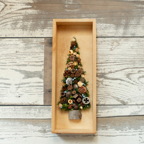 木ノ実アレンジ　クリスマス　クリスマスツリー 木ノ実アレンジ クリスマス クリスマスツリー