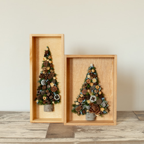 木の実たちのクリスマスツリー その他インテリア雑貨 HummingBird1014