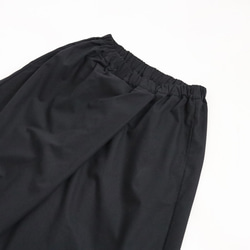 ⁂春支度ＳＡＬＥ　８８cm　巻きスカートに見える　フラップ ラップ パンツ　幅広ワイド　ベビーキャンバスコットン黒K38 12枚目の画像