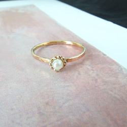 珍珠戒指 14kgf [Chate]/金 第4張的照片