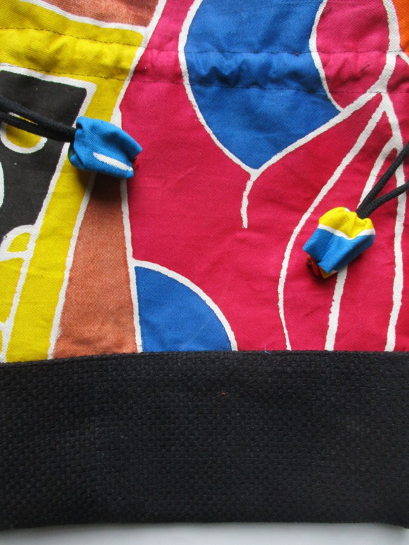 ７４９９　五月旗と消防団服で作った巾着袋　＃送料無料 4枚目の画像