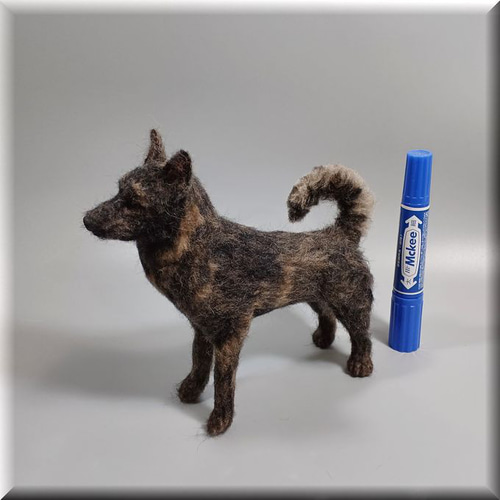 ake様　甲斐犬　日本犬　雑種犬　犬　羊毛フェルト　ぬいぐるみ ake様 甲斐犬 日本犬 雑種犬 犬 羊毛フェルト ぬいぐるみ