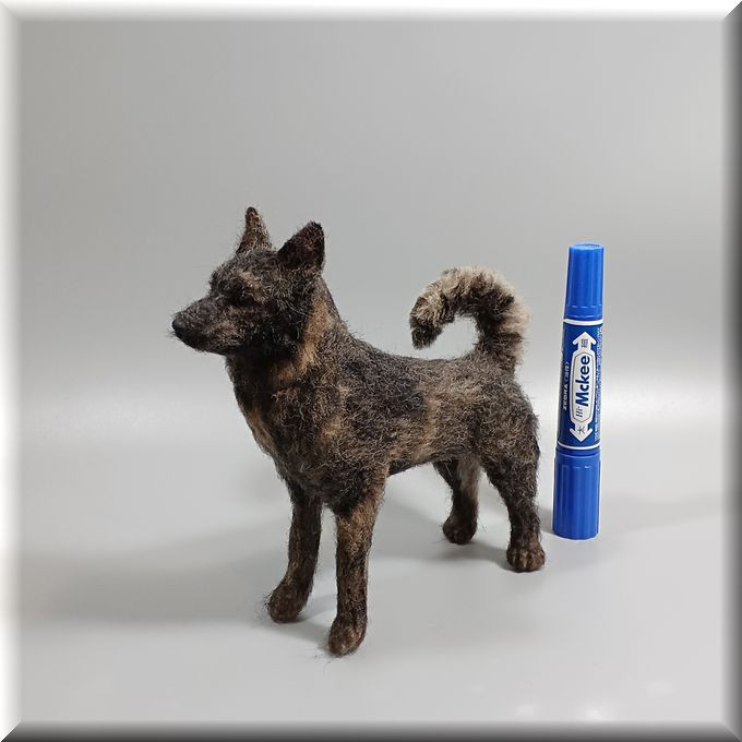 ake様　甲斐犬　日本犬　雑種犬　犬　羊毛フェルト　ぬいぐるみ ake様 甲斐犬 日本犬 雑種犬 犬 羊毛フェルト ぬいぐるみ - メルカリ