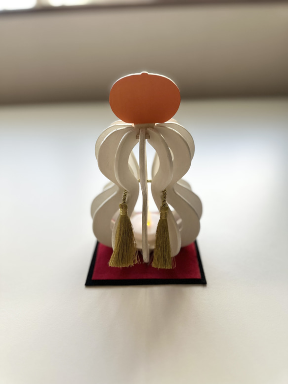 鏡餅　木製ランプ 6枚目の画像