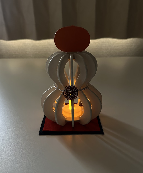 鏡餅　木製ランプ 10枚目の画像
