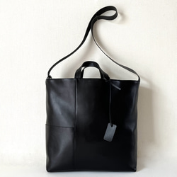 【美品/希少】COMPOSITION トートバッグ　2WAY ブラック　レザー 楽天市場】本革 高機能 撥水 レザー トートバッグ レザーバッグ 黒色