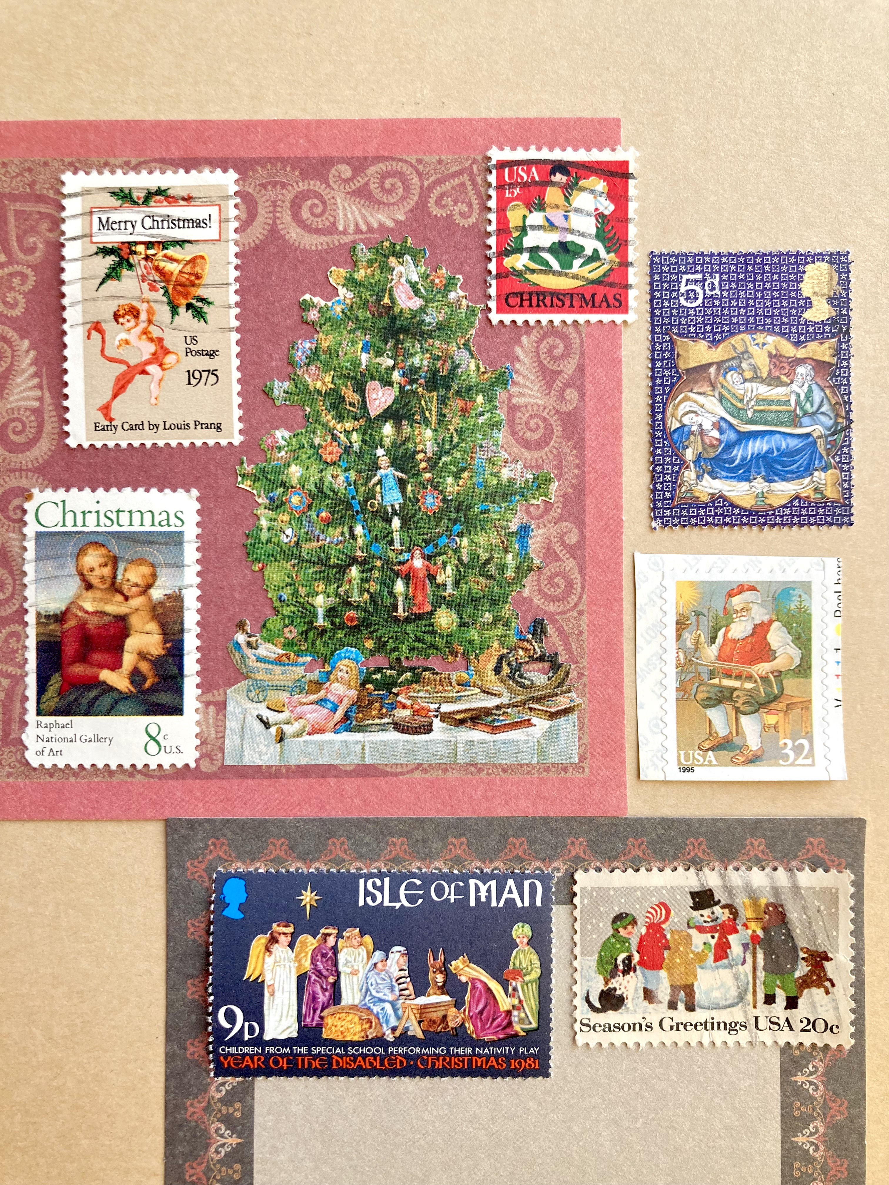 外国切手275枚台紙32枚