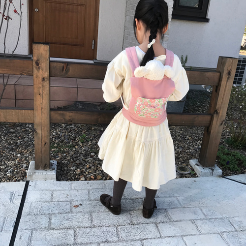受注制作】ドールキャリア 人形用抱っこ紐 3歳〜6歳サイズ