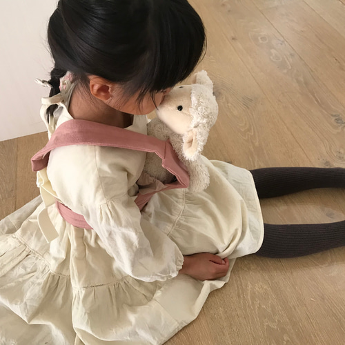 受注制作】ドールキャリア 人形用抱っこ紐 3歳〜6歳サイズ ポケット