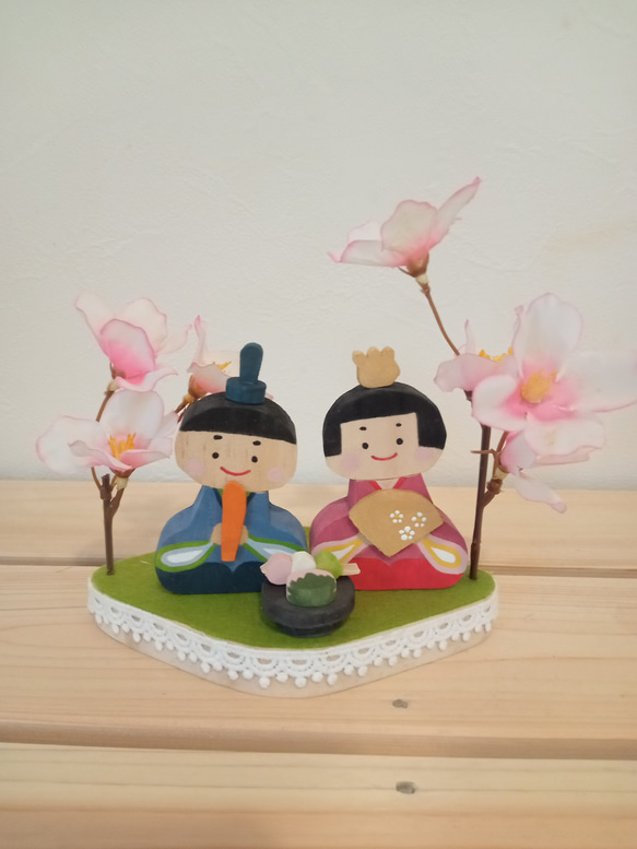 雛人形　桃の節句　飾り台　7角台 雛人形 桃の節句 飾り台 7角台