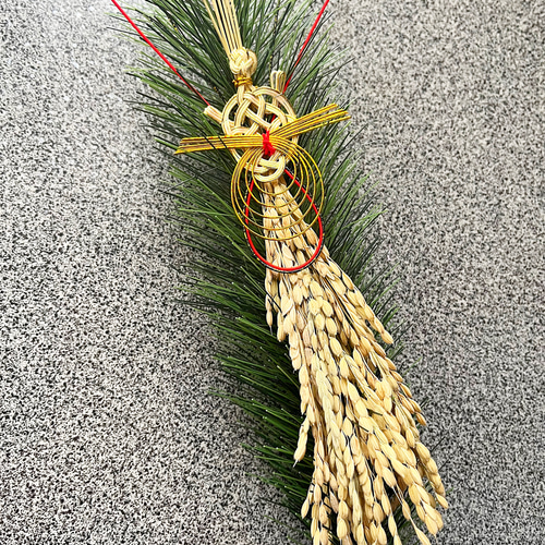 2025【亀】若松と昇り亀のお正月飾り 数量限定 稲穂 正月飾り しめ縄