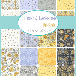 USAコットン moda mini charm 42枚セット HONEY & LAVENDER 2枚目の画像