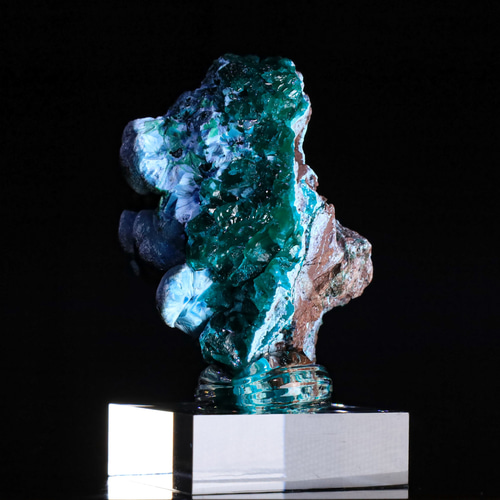 37g 天然 ダイオプテーズ シャッタカイト 唯一無二 『共生結晶美』 翠