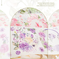 春意满园シリーズ 和紙 6種類 コラージュ 装飾 花 ボタニカル No.130 6枚目の画像
