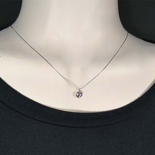 ダイヤモンドネックレス 0.5カラットSI-2/Good/LB の上質な輝オール 