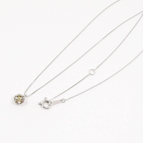 ダイヤモンドネックレス 0.5カラットSI-2/Good/LB の上質な輝オール 