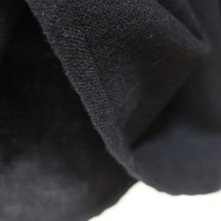 非対称❣大人女子の重なるタック～フロントタックのロングパンツ（ウール／黒色） 5枚目の画像