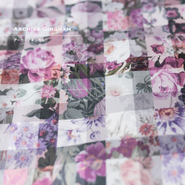 リバティ＜Archive Ginghamアーカイブギンガム  PRP＞タナローン ロング キュロット パンツ