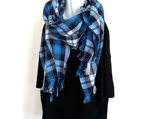 Vintage アフリカンインディゴ　ストール　ファブリック　大判　アフリカ Vintage “African Indigo Stole” A | SIGNAL GARMENTS