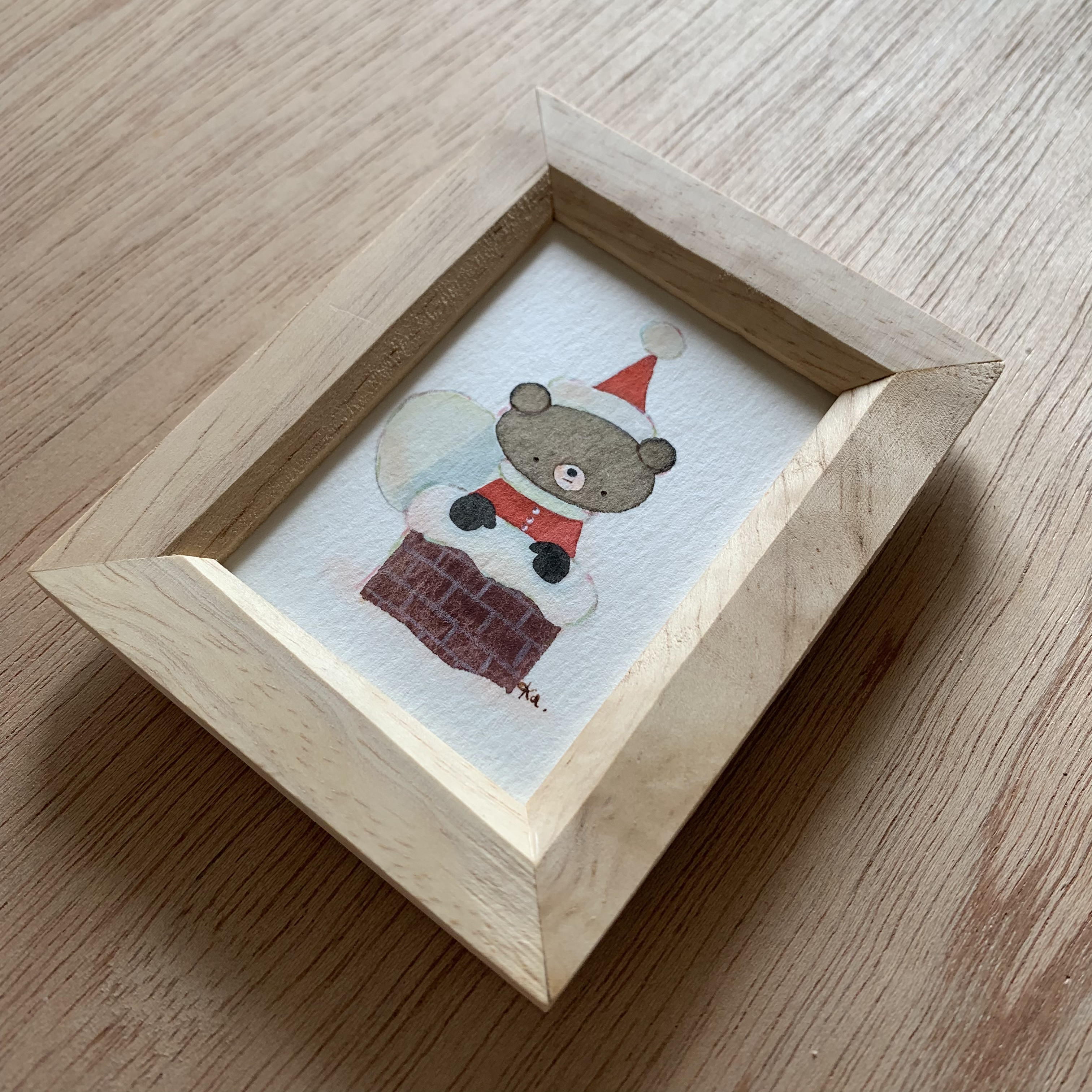 「どんなに遠くても」ミニ額　原画