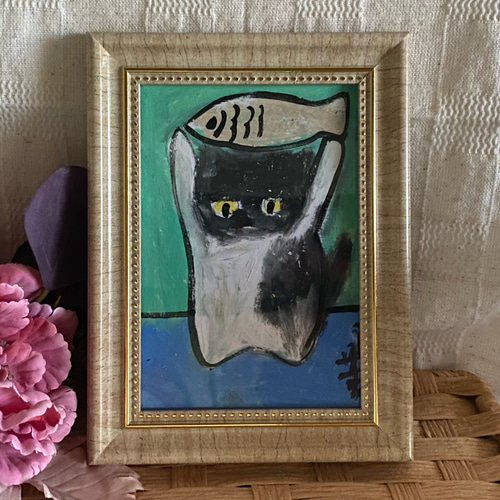 TAKURO 手描き猫の絵 さや 絵手紙妙華】簡単ミニイラスト（猫） 初心者4分：猫の絵手紙の