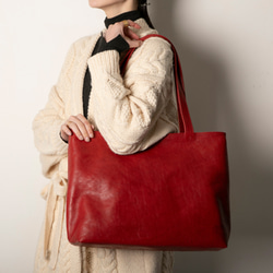 ハピメア　イメージトート　ローズレッド AnotherAngle