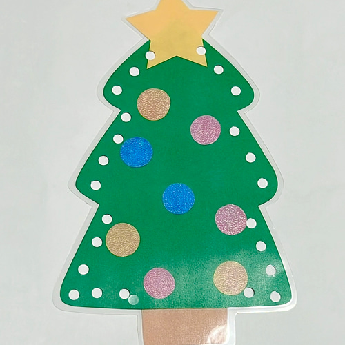ひも通し クリスマス 壁面 装飾 製作 保育 型紙 保育製作キット