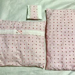 【早割新春福袋2024】ぽぽちゃんのバラ模様のお布団とパジャマ 2枚目の画像