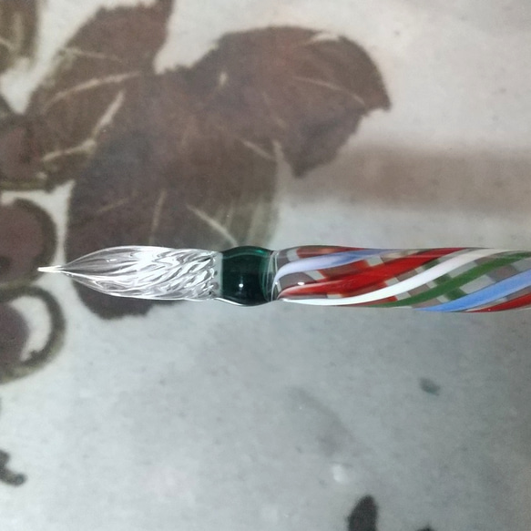 ガラスペン「ハッピークリスマス」　ガラス製スポイト付属（約1ｍｌ） 2枚目の画像