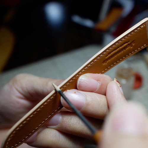 オーダー作製ロレックス(Rolex)時計ベルト。新喜皮革シェル