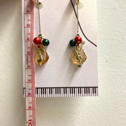 耳環施華洛世奇樹聖誕彩色珍珠 第2張的照片