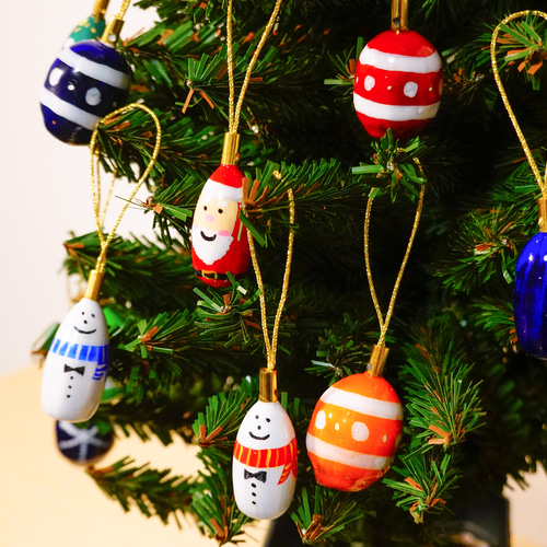 クリスマスオーナメント(1個¥2200〜別売り可能)　エッグオーナメント クリスマスオーナメント(1個¥2200〜別売り可能)エッグオーナメント