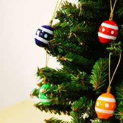 クリスマスオーナメント(1個¥2200〜別売り可能)エッグオーナメント