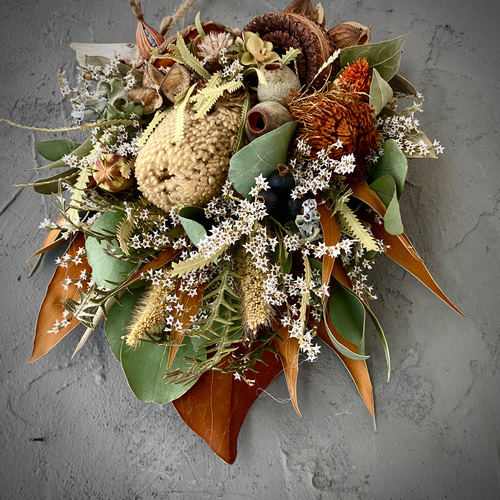 オープン記念⭐︎送料無料】流木ドライフラワータペストリーNO.8