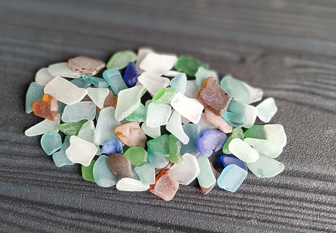 海の宝石☆シーグラス / ビーチグラス / ハンドメイド素材 小粒 