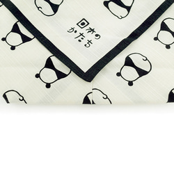 風呂敷　弁当巾着　お弁当包み　綿100％　日本のかたち　アニマル　ねこ　パンダ　2種類　日本製　25×15×8.5cm 8枚目の画像
