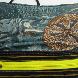 ７５０１　唐桟縞の着物で作った和風財布・ポーチ　＃送料無料 7枚目の画像