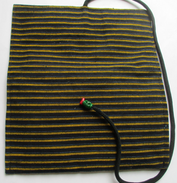 ７５０１　唐桟縞の着物で作った和風財布・ポーチ　＃送料無料 10枚目の画像