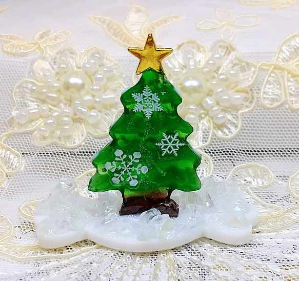 ミニミニミニクリスマスツリー   机の上   どこでもツリー  小さくてかわいい #MerryCreema 3枚目の画像