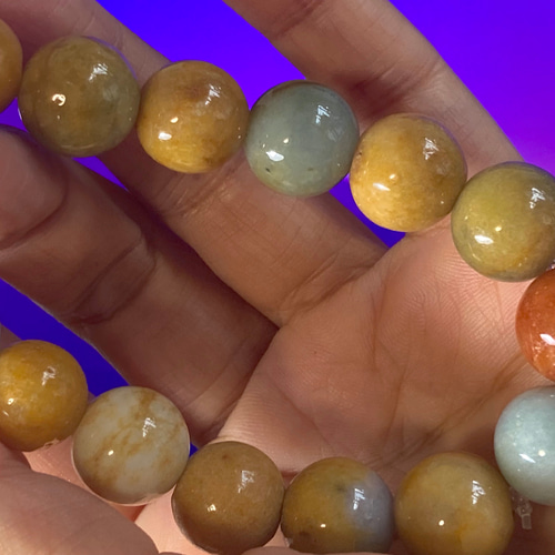 B23-70 大粒 黄翡翠 12.5mm ミャンマー産 天然本翡翠