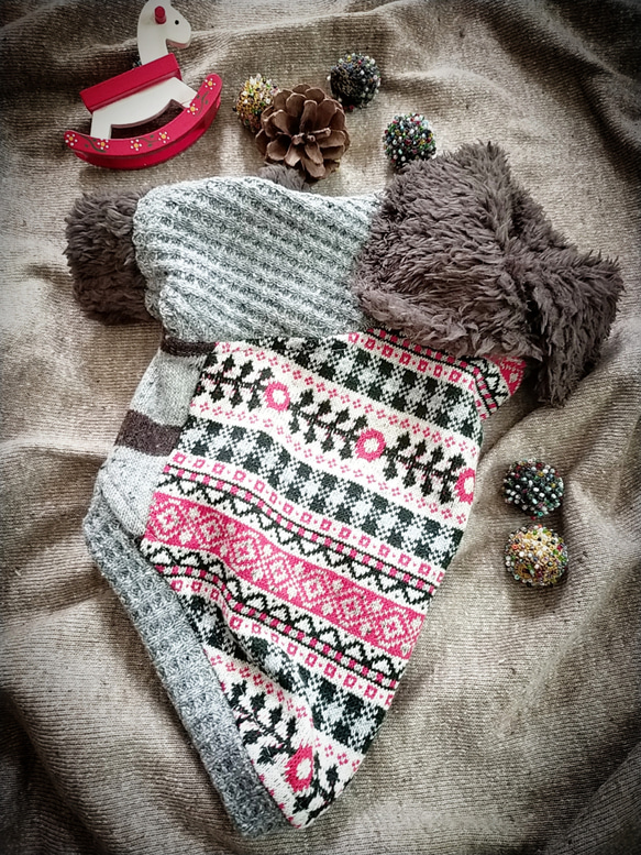Boysクリスマスセーター　犬服 1枚目の画像