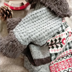 Boysクリスマスセーター　犬服 3枚目の画像