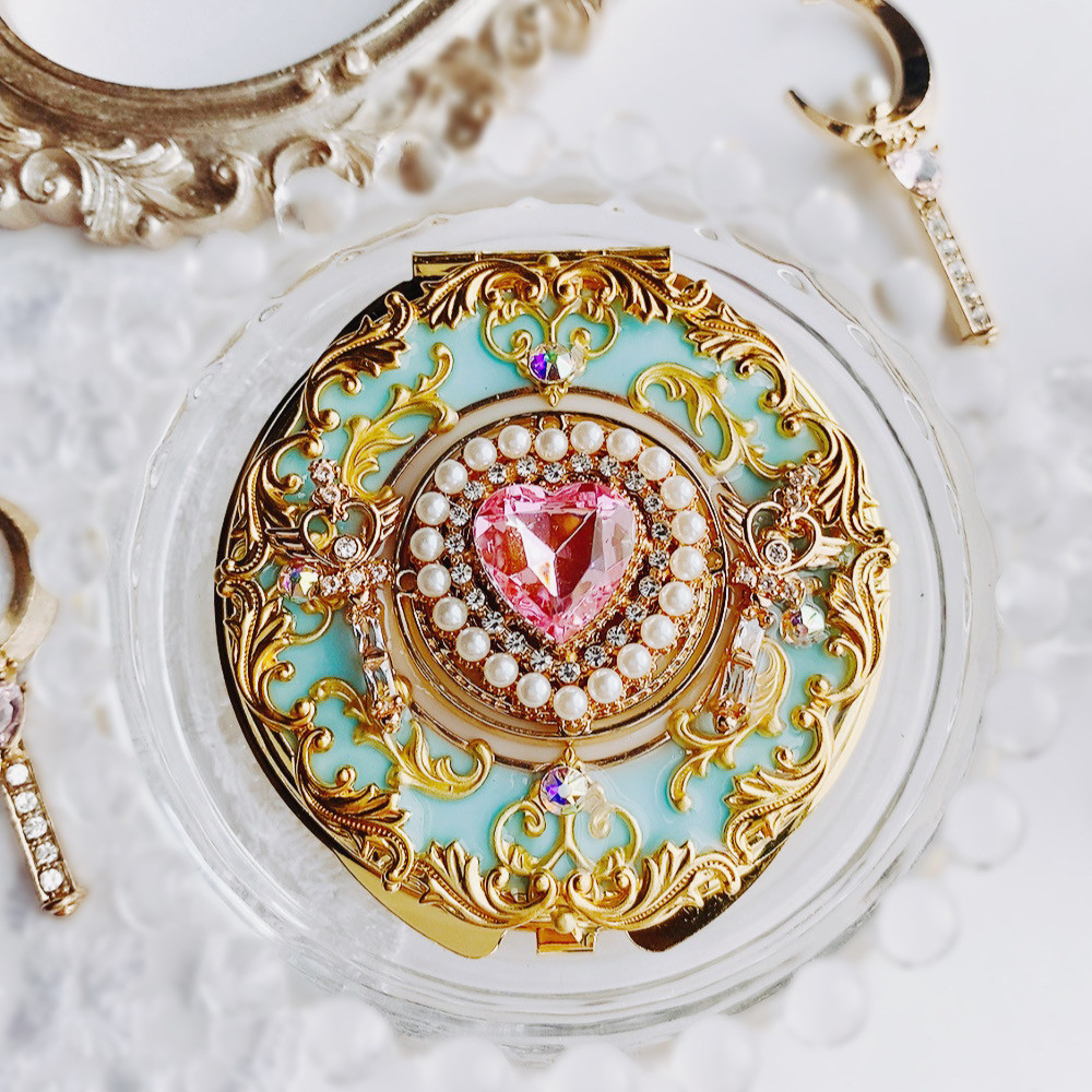 キラキラ魔法のプリンセスコンパクト　両面ミラー