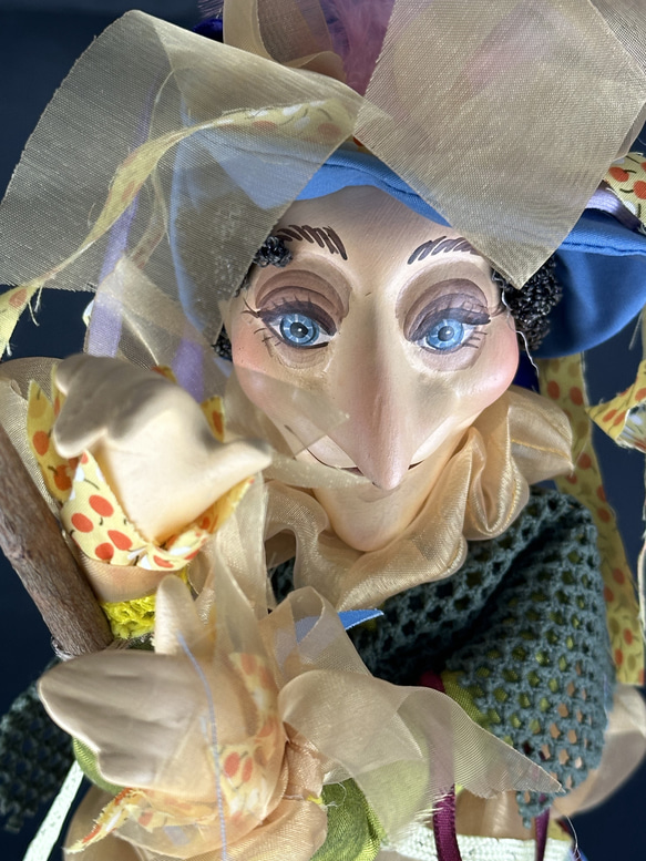 魔女人形　縁起物　幸福を与える白魔女人形　手作り　ヨーロッパ　人形 3枚目の画像