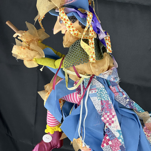 魔女人形 縁起物 幸福を与える白魔女人形 手作り ヨーロッパ 人形