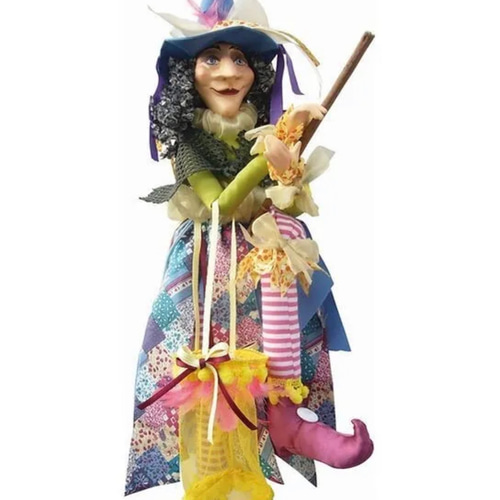 魔女人形 縁起物 幸福を与える白魔女人形 手作り ヨーロッパ 人形