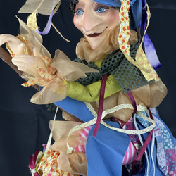 魔女人形　縁起物　幸福を与える白魔女人形　手作り　ヨーロッパ　人形 9枚目の画像